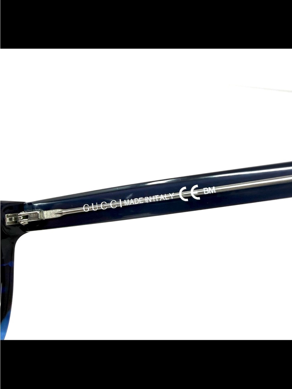 Gucci Eyeglasses Frames Only GG Blue Tortoise Havana Blue - Picture 7 of 9